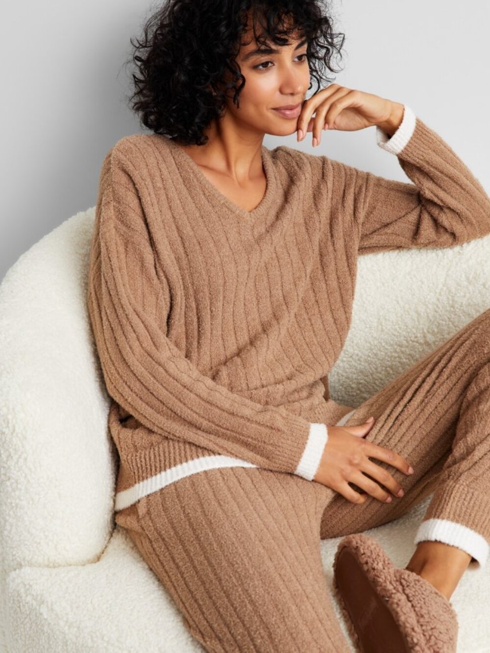 #1763 State of Day Women's Indulge & Rest Chenille Packaged Pajama Set